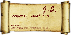 Gasparik Sudárka névjegykártya